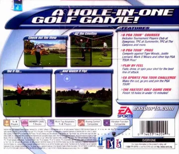 Tiger Woods PGA Tour Golf (US) box cover back